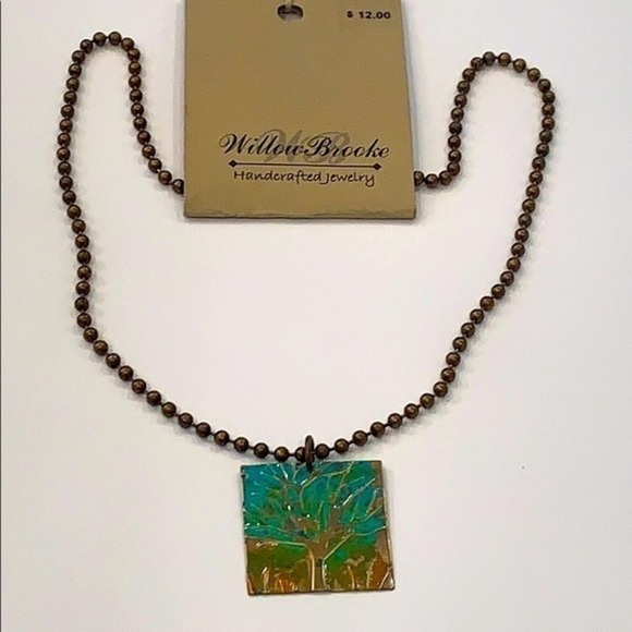 💐5/25 stamped copper tree of life pendant simple - Picture 1 of 7